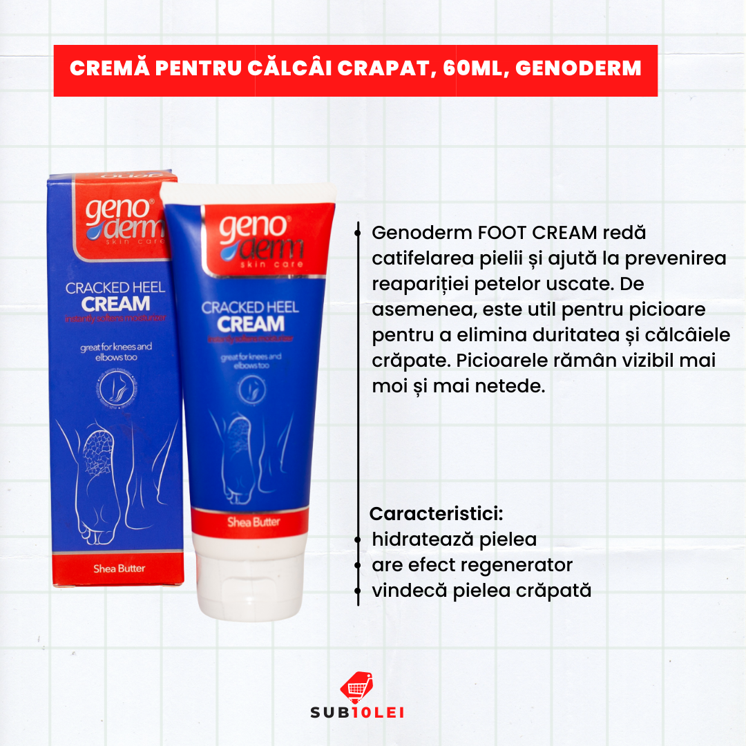 1A  Cremă pentru călcâi crapat, 60ml, GenoDerm