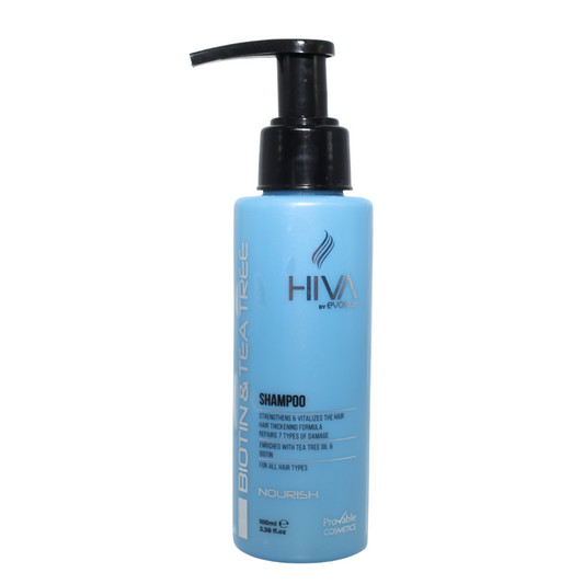 Biotin Shampoo Professional, travel size, 100ml Hiva by Evoque